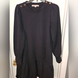 Loft navy mini dress size large